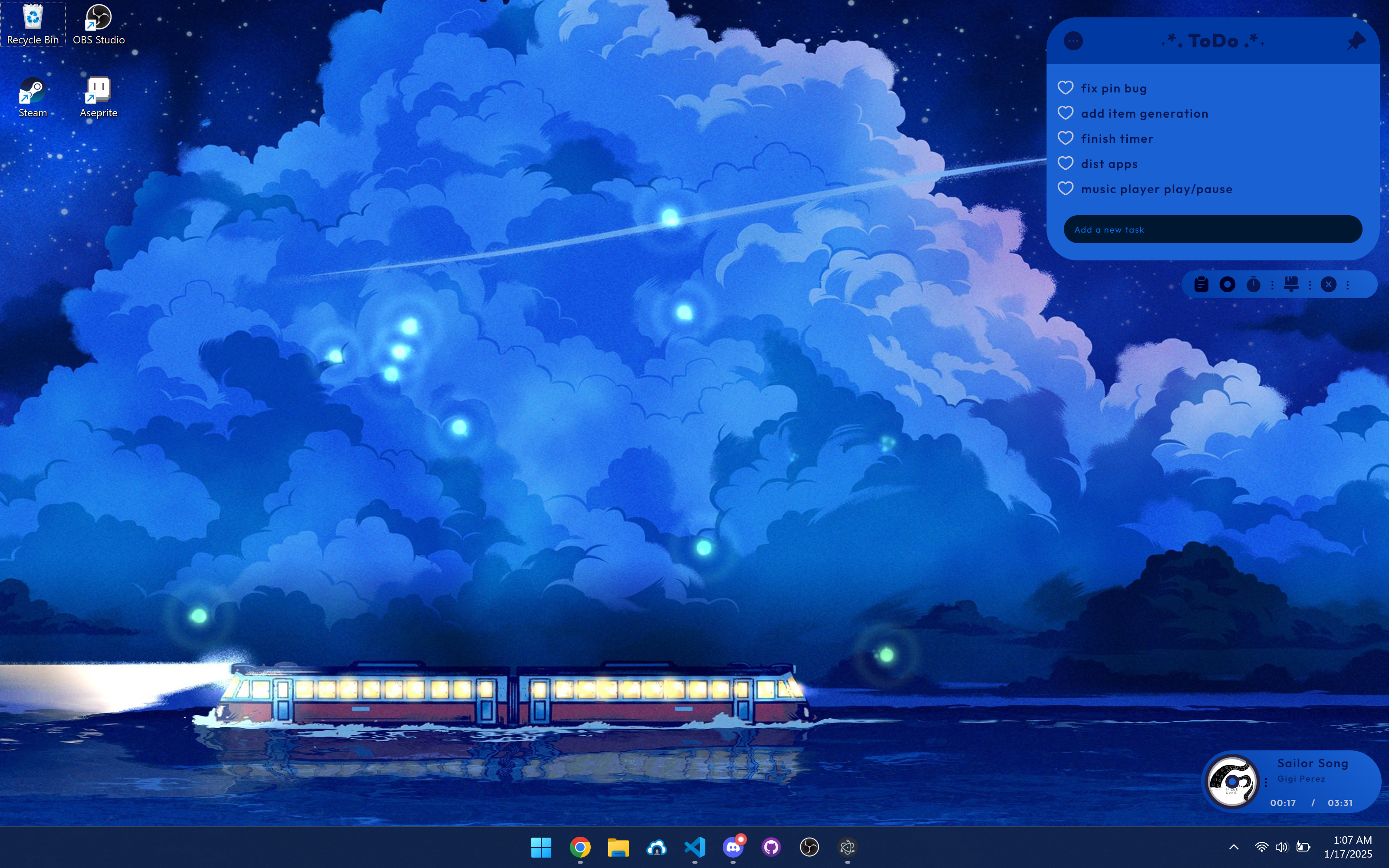 Desktop Widget Application